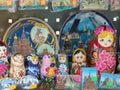 Group of matryoshka dolls in st. petersburg russia