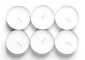 Group of maxi tealights, long-burning tea lights, large tea candles, nightlights