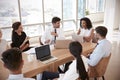 Group Of Medical Staff Meeting Around Table In Hospital Royalty Free Stock Photo