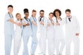 Group Of Medical Team Gesturing Thumbs Up