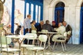 Group of Men in a Coffee Shop in Houmt El Souk in Djerba, Tunisia