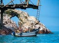 Group of men employed in the extraction of guano in the Ballestas islands