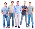 Group of men. Royalty Free Stock Photo