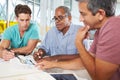 Group Of Men Meeting In Creative Office Royalty Free Stock Photo