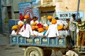 Men and Turbans in Pushkar, Rajasthan India Royalty Free Stock Photo