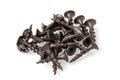 Group of metal black screws isolated on a white background Royalty Free Stock Photo