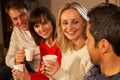 Group Of Middle Aged Couples With Hot Drinks Royalty Free Stock Photo