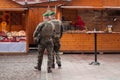 Group of military patrolling in christmas market after the terrorist attack in Strasbourg