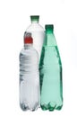 Group of mineral soda water bottles Royalty Free Stock Photo