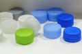 The group of multi-color plastic bottle caps Royalty Free Stock Photo