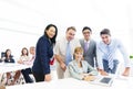 Group of Multi Ethnic Cheerful Coporate People Royalty Free Stock Photo