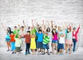 Group of Multi-Ethnic People Celebrating Success Royalty Free Stock Photo