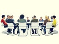 Group of Multi-Ethnic People Meeting Social Networking Concept Royalty Free Stock Photo