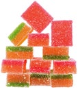 Group multicolored candy