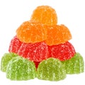 Group multicolored candy