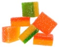 Group multicolored candy