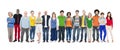 Group of Multiethnic Diverse Colorful People Royalty Free Stock Photo