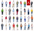 Group of Multiethnic Diverse Colorful People Royalty Free Stock Photo