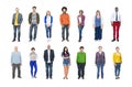 Group of Multiethnic Diverse Colourful People Royalty Free Stock Photo