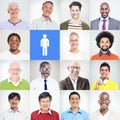 Group of Multiethnic Diverse Confident Men