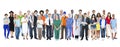 Group of Multiethnic Diverse Mixed Occupation People Royalty Free Stock Photo