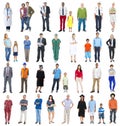 Group of Multiethnic Diverse Mixed Occupation People Royalty Free Stock Photo