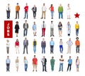 Group of Multiethnic Mixed Occupations People Royalty Free Stock Photo