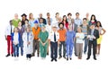 Group of Multiethnic Mixed Occupations People Royalty Free Stock Photo