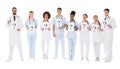 Group Of Multiracial Doctors Holding Question Mark Sign Royalty Free Stock Photo