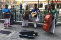 A group of musicians performing on the streets of Guadalajara