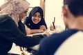 A group of Muslim students Royalty Free Stock Photo