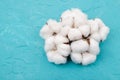 Group of natural cotton bolls Royalty Free Stock Photo