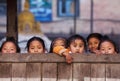 Group of Nepalese schoolgirl