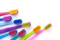 Group Of New Colorful Toothbrushes Isolated Royalty Free Stock Photo