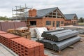 Group of new construction materials for buildings Royalty Free Stock Photo