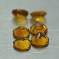 Group of ocher colored gemstones
