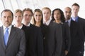 Group of office staff lined up Royalty Free Stock Photo