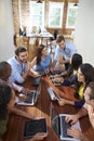 Group Of Office Workers Meeting To Discuss Ideas Royalty Free Stock Photo