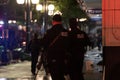 Police on duty in downtown Seattle during riots on May 30, 2020
