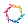 People Hands in Circle logo