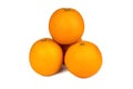 Group of orange fruit isolated on white background Royalty Free Stock Photo