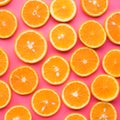 Group of orange slice.fruit and summer concept