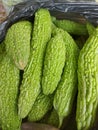 a group of pare vegetables with fresh green skin for background Royalty Free Stock Photo