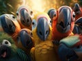 A group of parrots Royalty Free Stock Photo