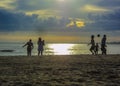 Group of People at the Beach