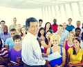 Group People Casual Lecture Teacher Speaker Notes Concept Royalty Free Stock Photo