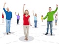 Group of People with Celebrations Royalty Free Stock Photo