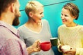 Group People Chatting Interaction Socializing Concept Royalty Free Stock Photo