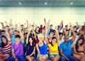 Group People Crowd Cooperation Suggestion Volunteer Concept Royalty Free Stock Photo