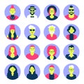 Group of people of different nationalities and cultures. People background. The crowd of abstract people. Shoulders avatars.